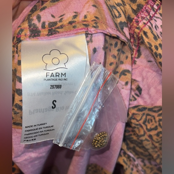 FARM Rio Fuchsia Leopard Mini Dress Size Small - Picture 6 of 9